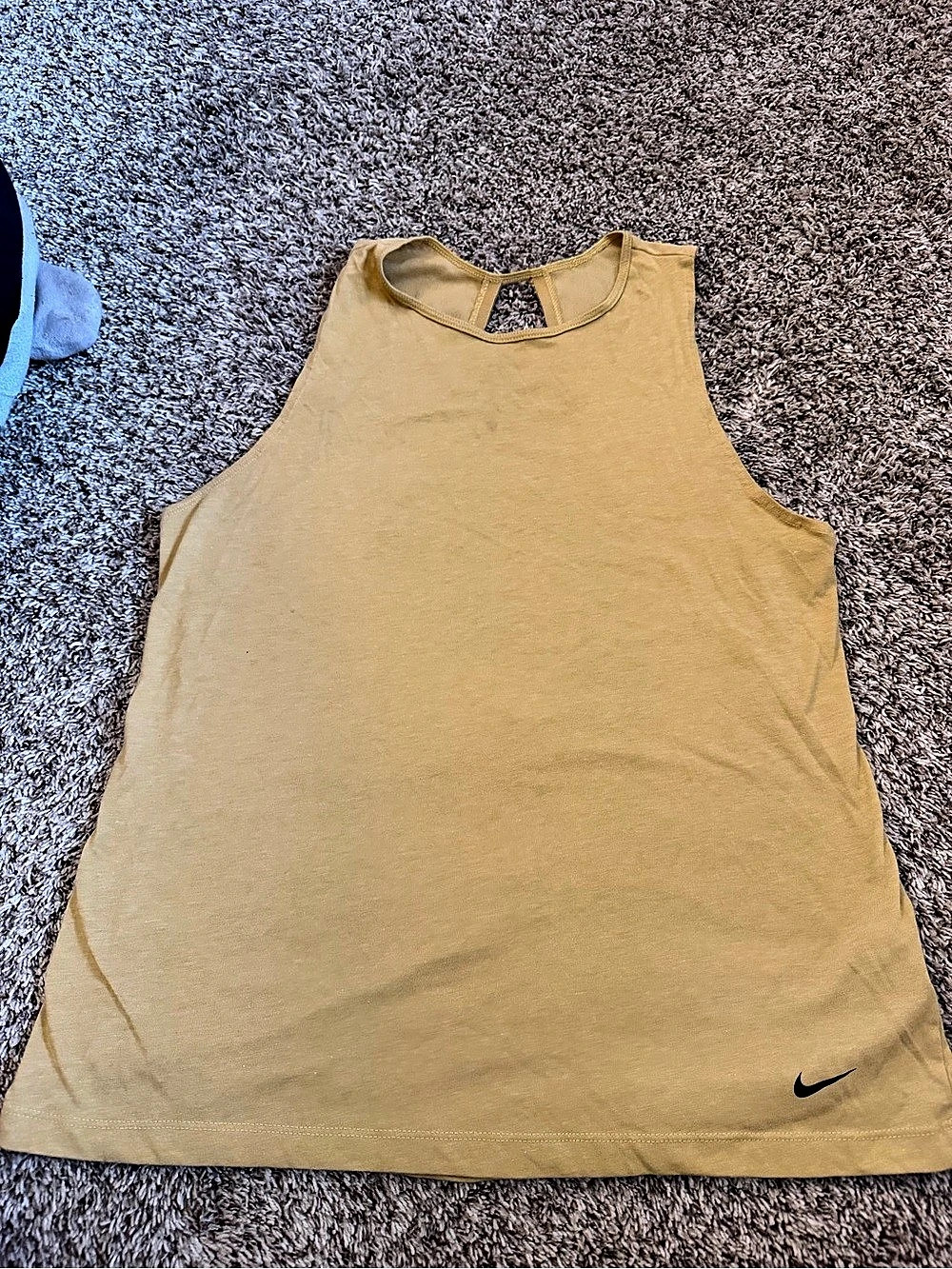 Nike Yoga Dri-FIT Luxe Tank Top Gold